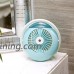 VRLIFE USB Desk Fan  Mini Personal Table Fan with Mist Spray  Portable Humidifier for Office Cubicles/Home Noiseless & 2 Speeds (Blue) - B07D15F1FG